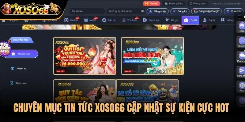 Chuyên mục tin tức Xoso66 cập nhật sự kiện cực hot cho người chơi